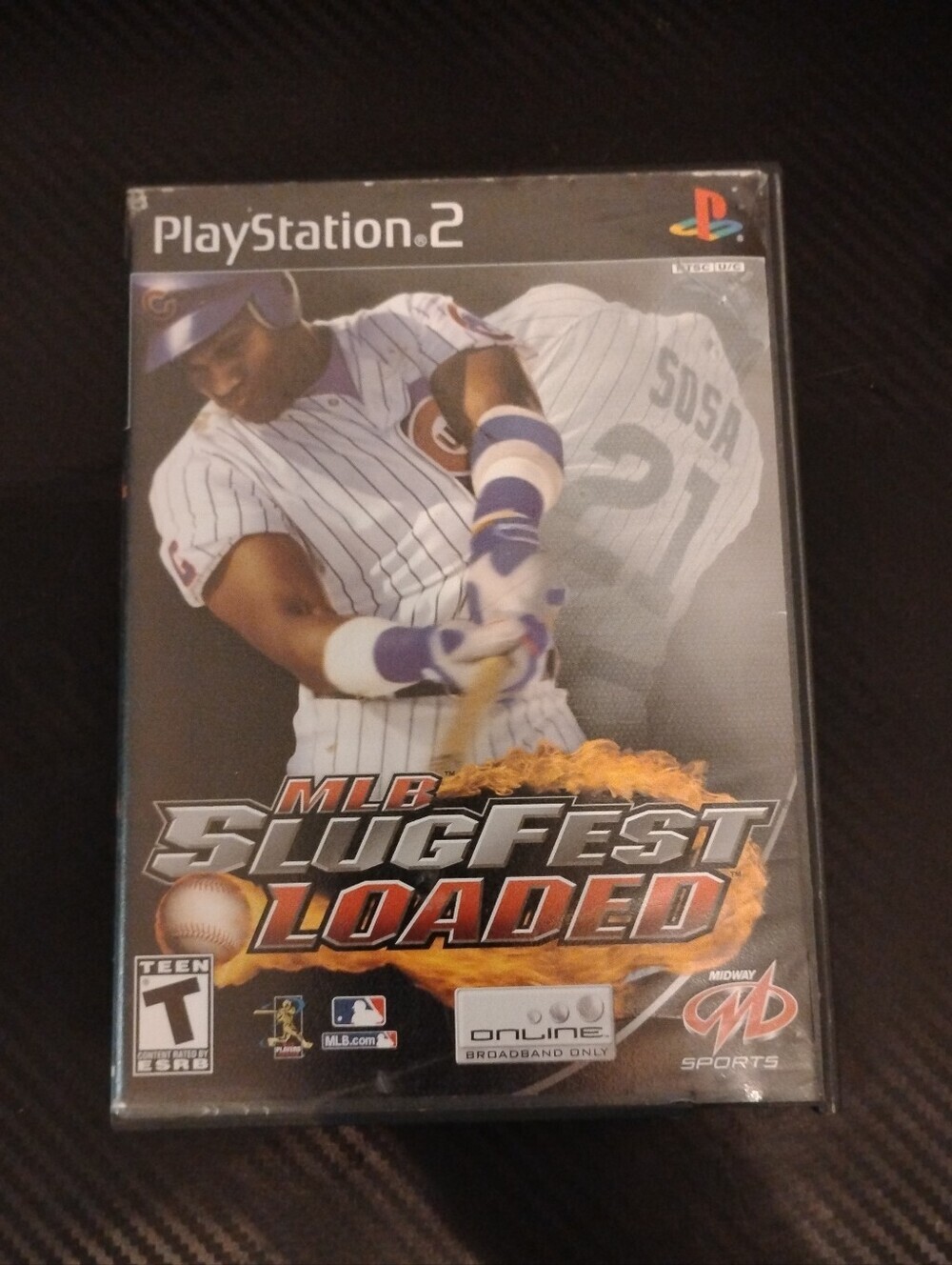 MLB SlugFest Loaded (Sony PlayStation 2, 2004) - Case & Cover Art Only (NO DISC)